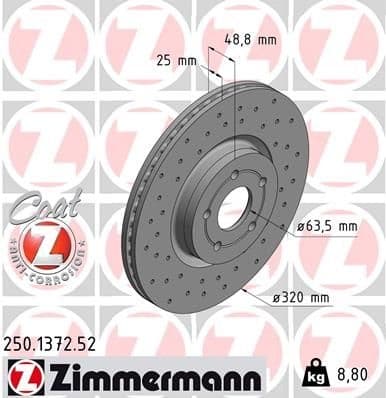 Brake Disc SPORT BRAKE DISC Z 250.1372.52