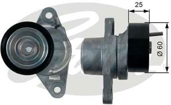 Belt Tensioner, V-ribbed belt DriveAlign™ T39163