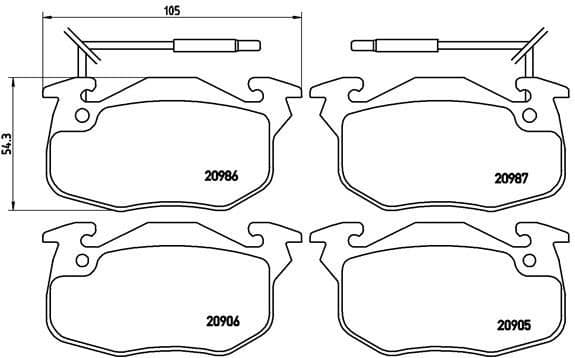 Brake Pad Set, disc brake PRIME LINE P68010