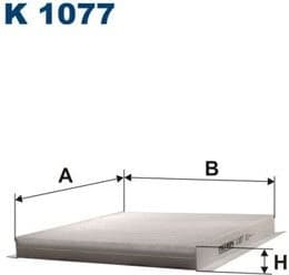 Filter, cabin air K1077