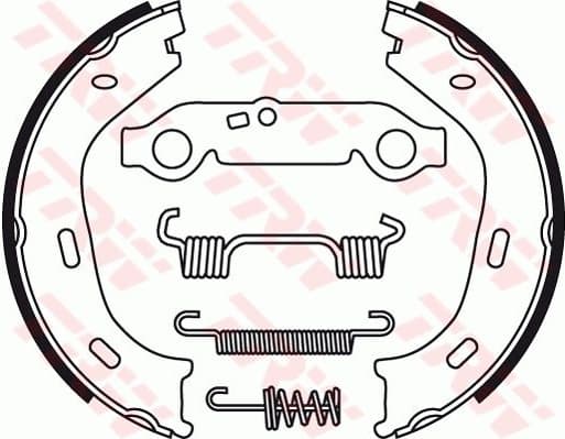 Brake Shoe Set, parking brake GS8218