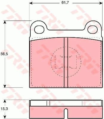 Brake Pad Set, disc brake GDB648