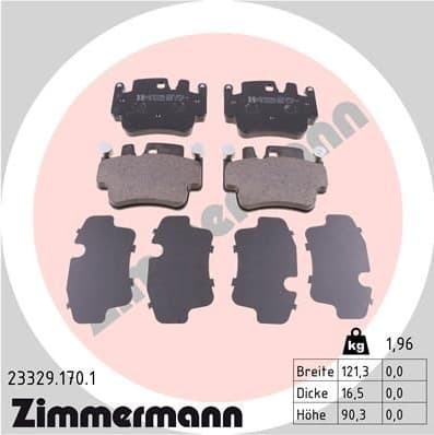 Brake Pad Set, disc brake 23329.170.1