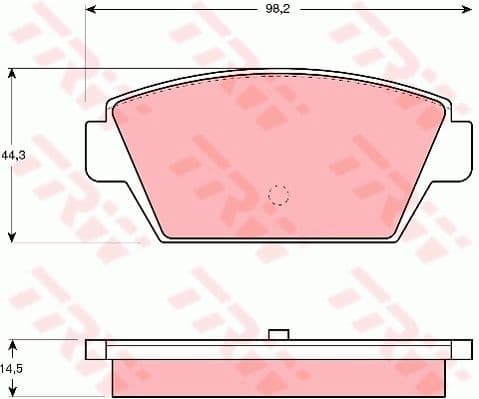 Brake Pad Set, disc brake GDB945