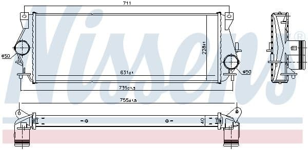 Charge Air Cooler ** FIRST FIT ** 96225