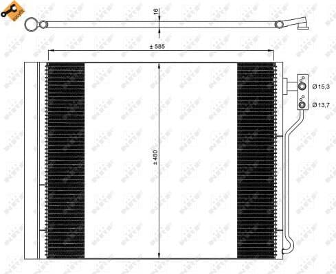 Condenser, air conditioning EASY FIT 35971