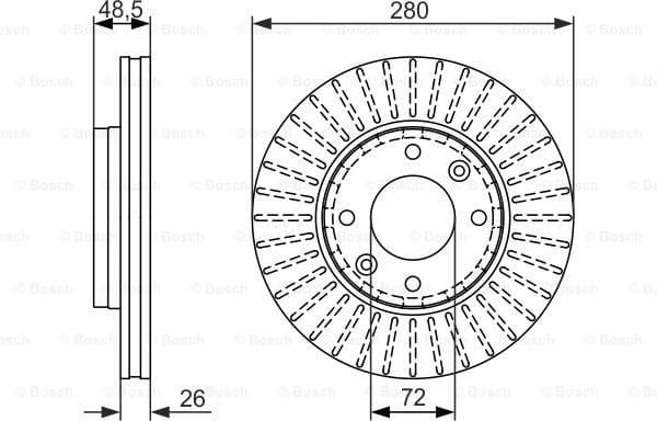 Brake Disc 0986479353 - image 2