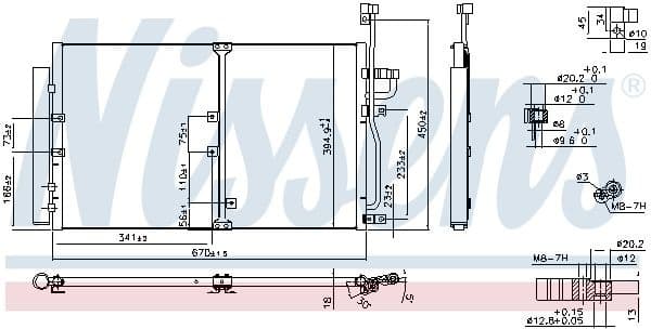Condenser, air conditioning ** FIRST FIT ** 94977