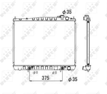 Radiator, engine cooling 53694 - image 2