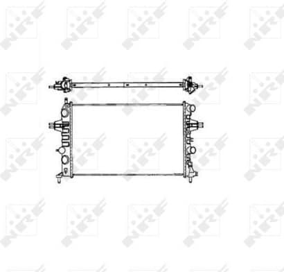 Radiator, engine cooling EASY FIT 58176