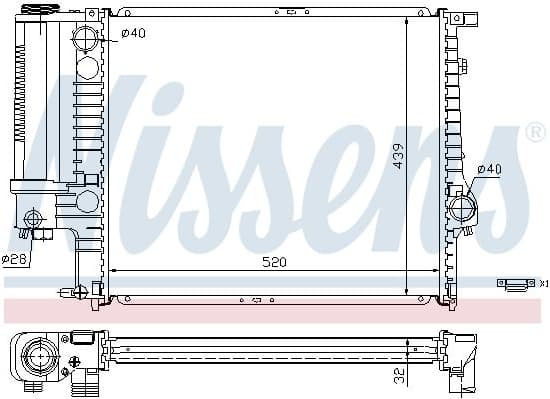 Radiator, engine cooling ** FIRST FIT ** 60743A