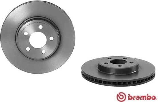 Brake disc, 1pcs FRONT, Top Quality 09.A402.11 - image 2