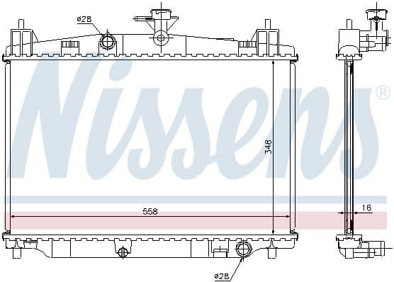 Radiator, engine cooling 68504 - image 2