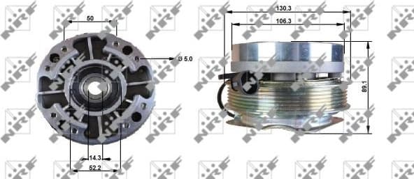 Clutch, radiator fan 49701