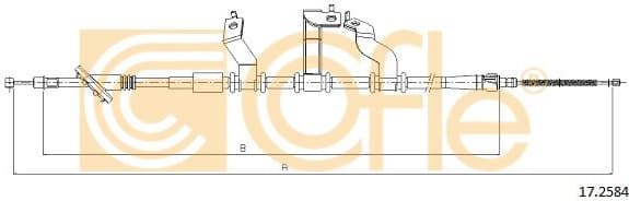 Cable Pull, parking brake 17.2584