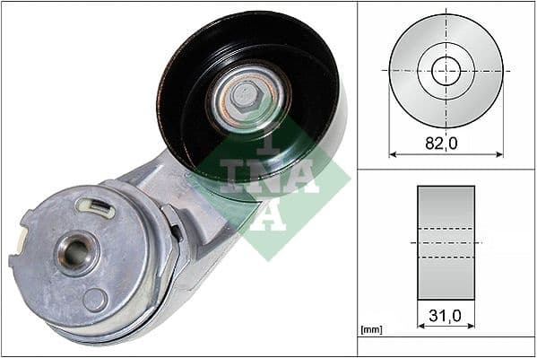 Belt Tensioner, V-ribbed belt 534037210