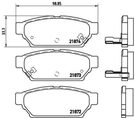 Brake Pad Set, disc brake PRIME LINE P54016