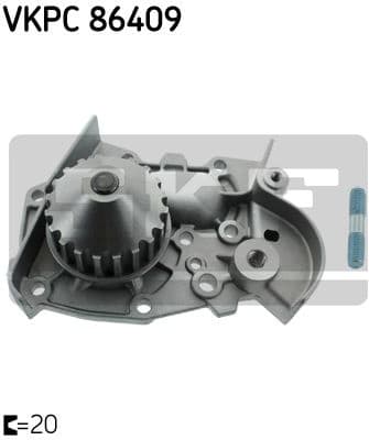 Water Pump, engine cooling VKPC 86409