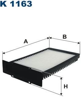 Filter, cabin air K1163