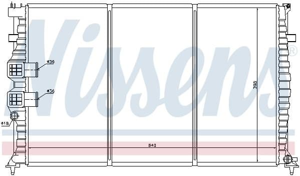 Radiator, engine cooling 63749