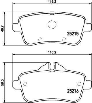Brake Pad Set, disc brake PRIME LINE P50100