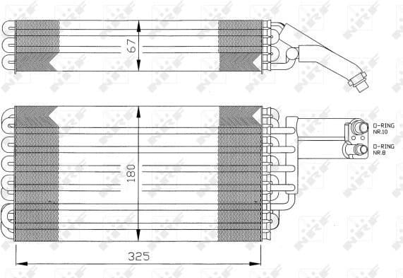 Evaporator, air conditioning EASY FIT 36057