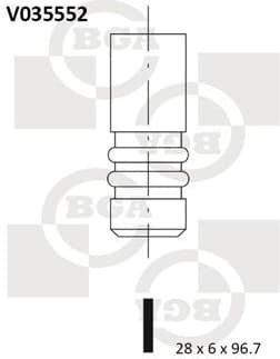 Valve exhaust V035552