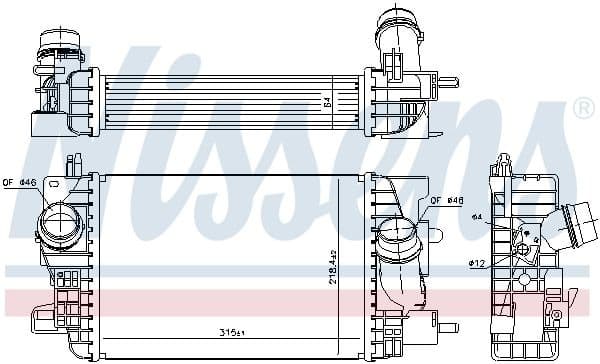 Charge Air Cooler ** FIRST FIT ** 96196