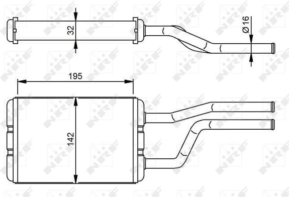 Heat Exchanger, interior heating 58358