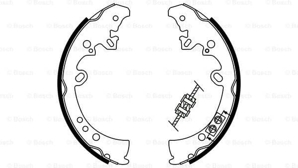 Brake Shoe Set 0986487787 - image 2