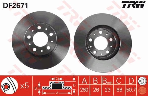 Brake Disc DF2671