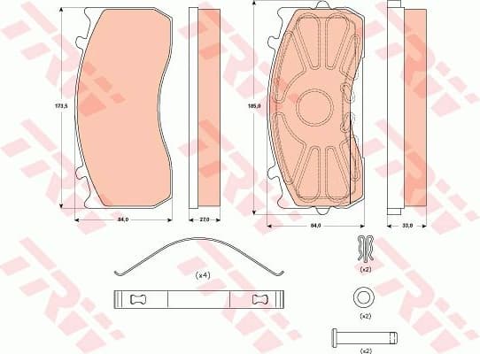 Brake Pad Set, disc brake GDB5073 - image 3