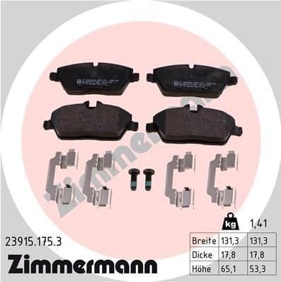 Brake Pad Set, disc brake 23915.175.3