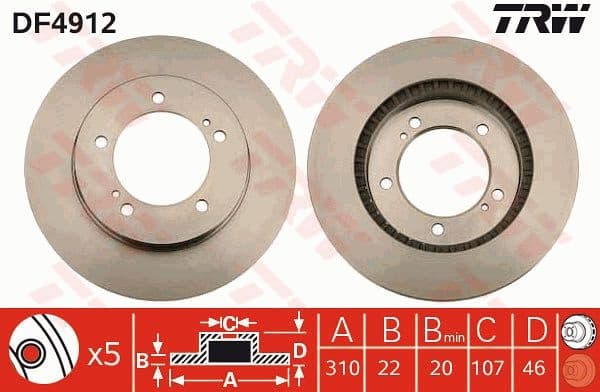 Brake Disc DF4912