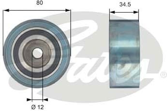 Deflection Pulley/Guide Pulley, timing belt PowerGrip™ T42193