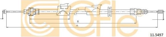 Cable Pull, parking brake 11.5497