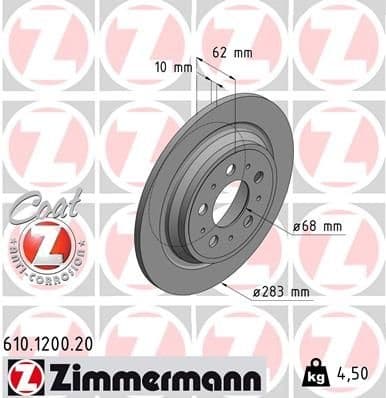 Brake Disc COAT Z 610.1200.20