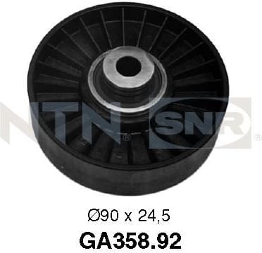 Deflection/Guide Pulley, V-ribbed belt GA358.92