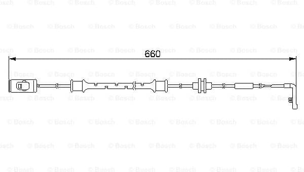 Warning Contact, brake pad wear 1987474972 - image 2
