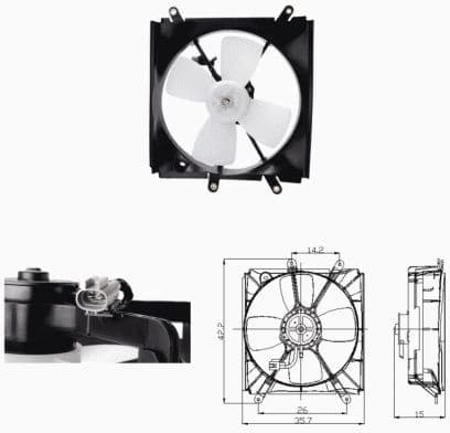 Fan, engine cooling 47693