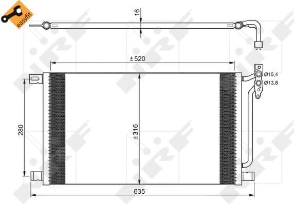 Condenser, air conditioning EASY FIT 35748 - image 2