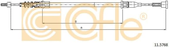 Cable Pull, parking brake 11.5768