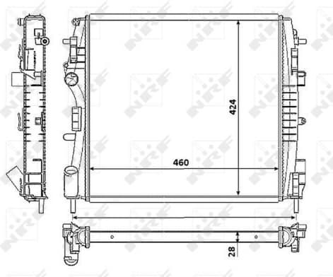 Radiator, engine cooling 53938 - image 2