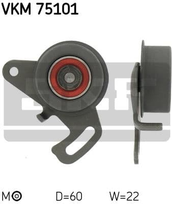 Tensioner Pulley, timing belt VKM 75101