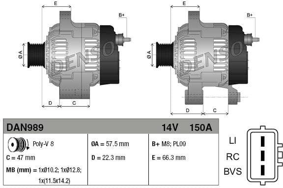 Alternator DAN989 - image 3