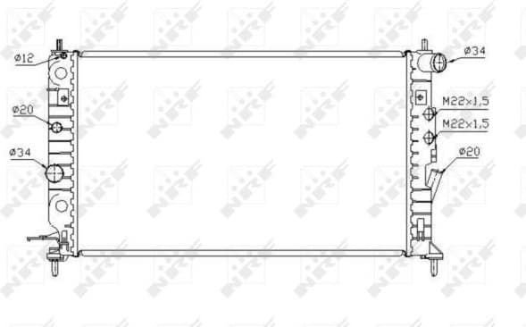 Radiator, engine cooling EASY FIT 58288