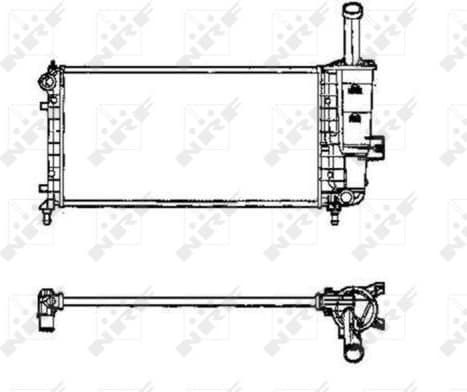 Radiator, engine cooling 53605
