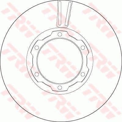 Brake Disc TRW SINGLE DF4145S - image 2