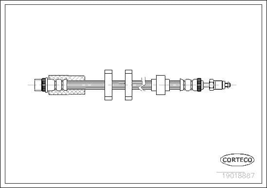 Brake Hose 19018887
