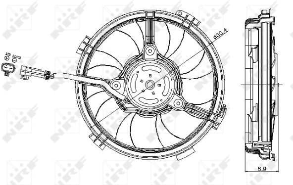 Fan, engine cooling 47405